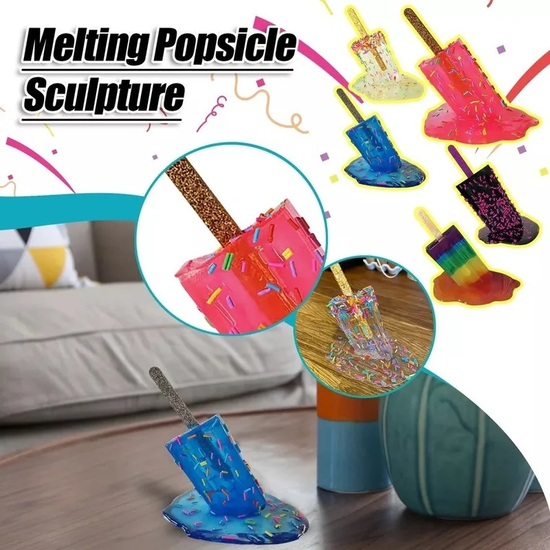 Creative Ice Melting icicle Sculpture Decoration Miniature Resin Craft Popsicles Ice Cream Accessories Home Decor
Creative Ice Melting icicle Sculpture Decoration Miniature Resin Craft Popsicles Ice Cream Accessories Home Decor