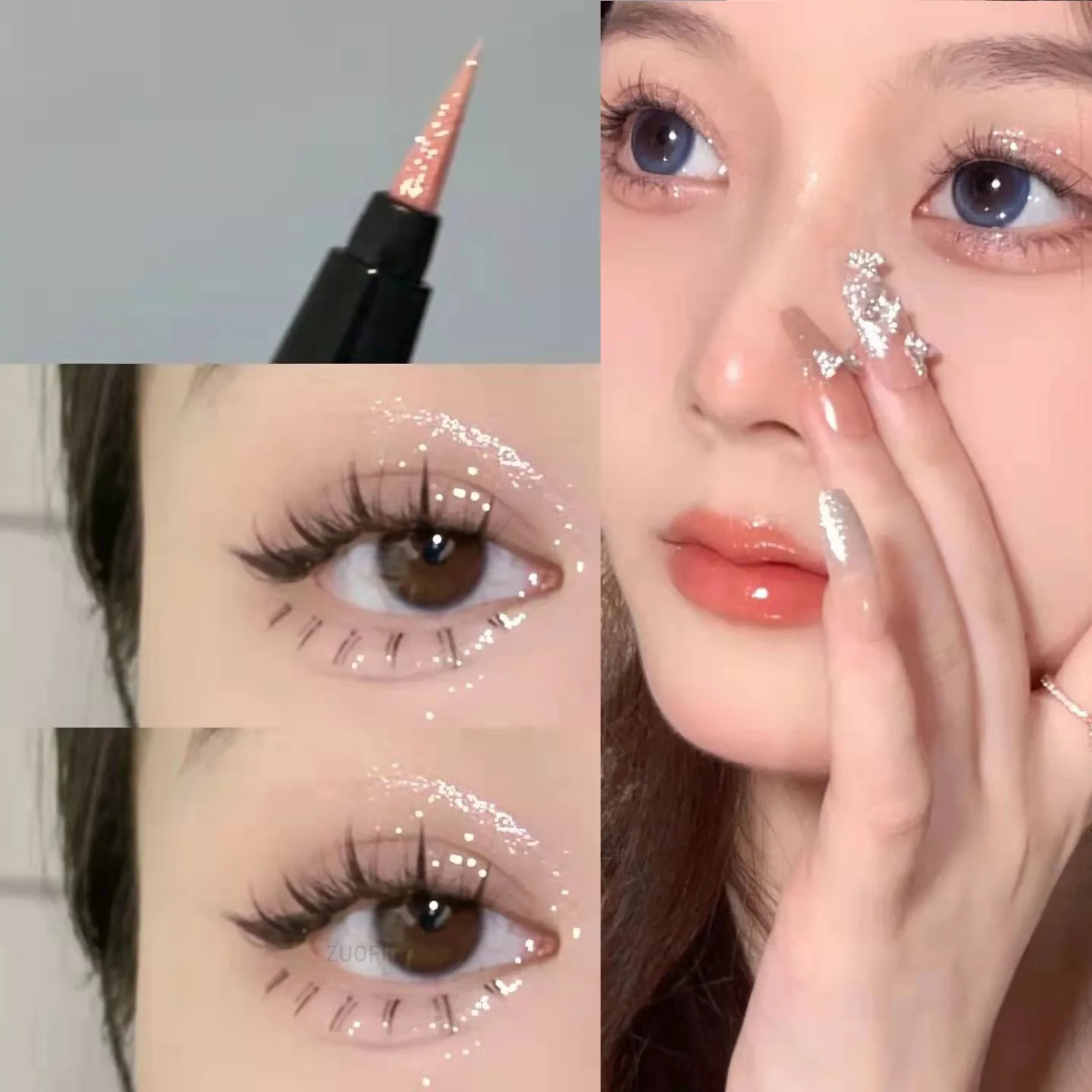 Diamond Glitter Eye Liner Pencil Eye Makeup Highlighter Waterproof Pearl White Brighten Silkworm Shadow Liquid Eyeliner Pen
Diamond Glitter Eye Liner Pencil Eye Makeup Highlighter Waterproof Pearl White Brighten Silkworm Shadow Liquid Eyeliner Pen
