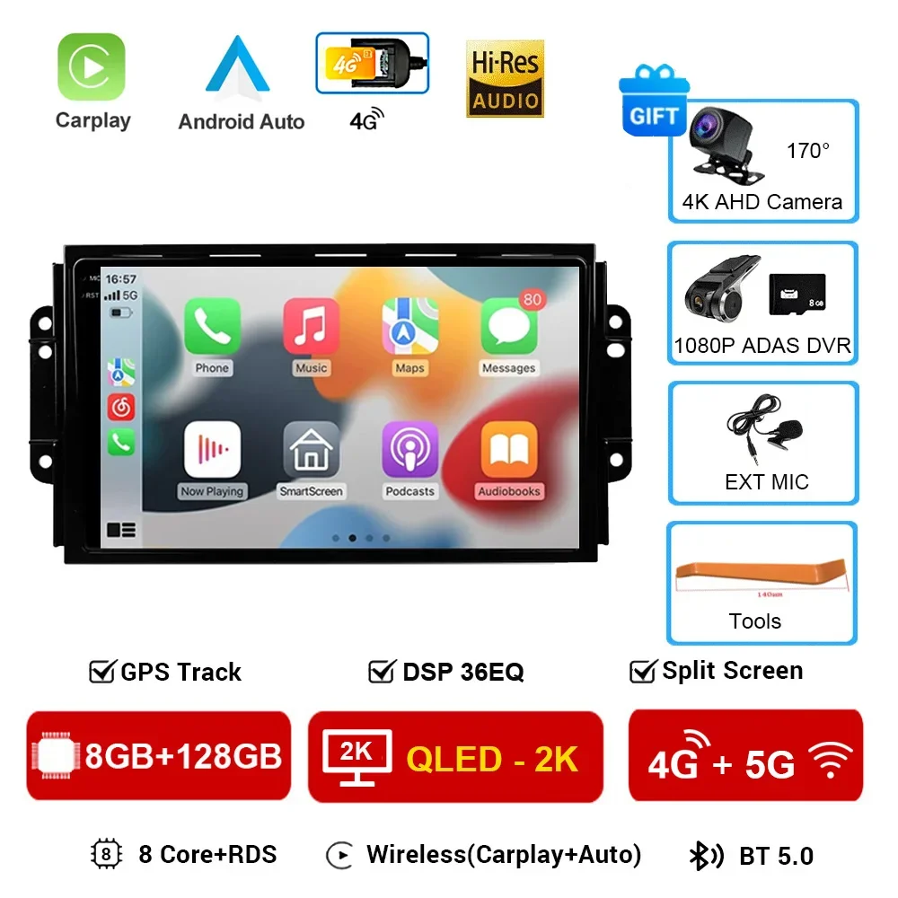 Android 16 Автомобильный радиоприемник Carplay для Chery Tiggo 3 3x Tiggo 2 GPS-навигация Стерео Мультимедиа без 2Din DVD-плеер Головное устройство 4G
Android 16 Автомобильный радиоприемник Carplay для Chery Tiggo 3 3x Tiggo 2 GPS-навигация Стерео Мультимедиа без 2Din DVD-плеер Головное устройство 4G