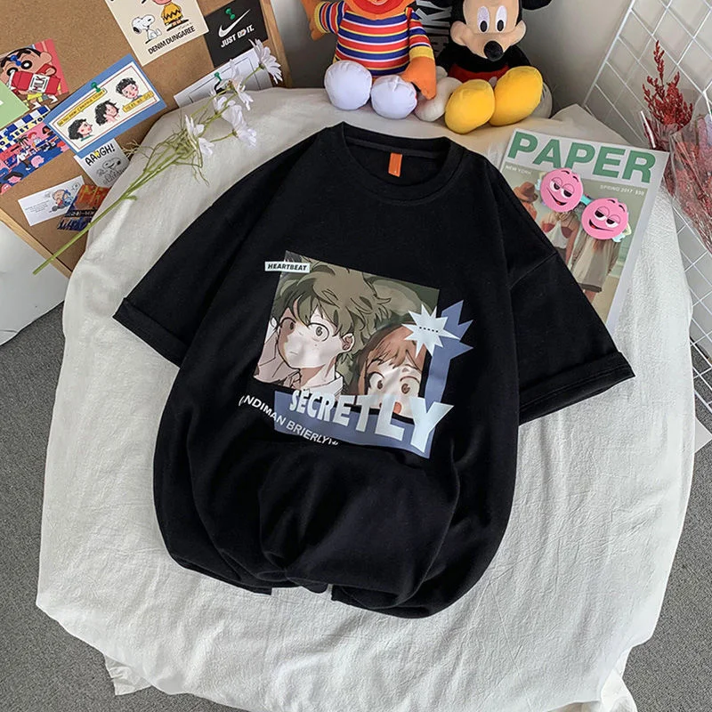 Футболка с коротким рукавом для мужчин и женщин, модная свободная хлопковая Милая мультяшная футболка оверсайз в стиле Харадзюку, лето
Футболка с коротким рукавом для мужчин и женщин, модная свободная хлопковая Милая мультяшная футболка оверсайз в стиле Харадзюку, лето