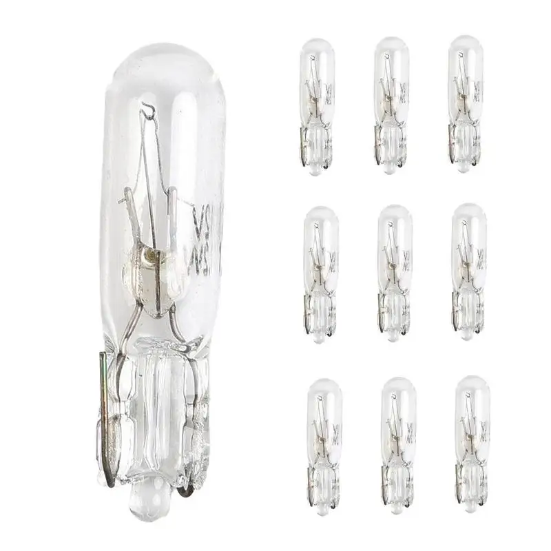 10pcs T5 Halogen Bulb 12V 12V 1.2W T5 Halogen Bulbs Light Globe Lot Bi-Pin LED Lamp Warm White Replace LED Lamp
10pcs T5 Halogen Bulb 12V 12V 1.2W T5 Halogen Bulbs Light Globe Lot Bi-Pin LED Lamp Warm White Replace LED Lamp