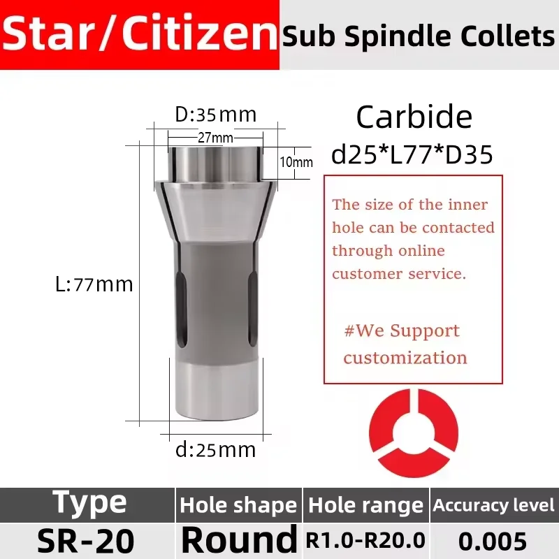 Star SR20 F25/64 145E TF25 3602E 22.001 T28/B261 TD25S Цанга Швейцарский токарный патрон Высокоточная направляющая втулка из карбида вольфрама 
Star SR20 F25/64 145E TF25 3602E 22.001 T28/B261 TD25S Цанга Швейцарский токарный патрон Высокоточная направляющая втулка из карбида вольфрама