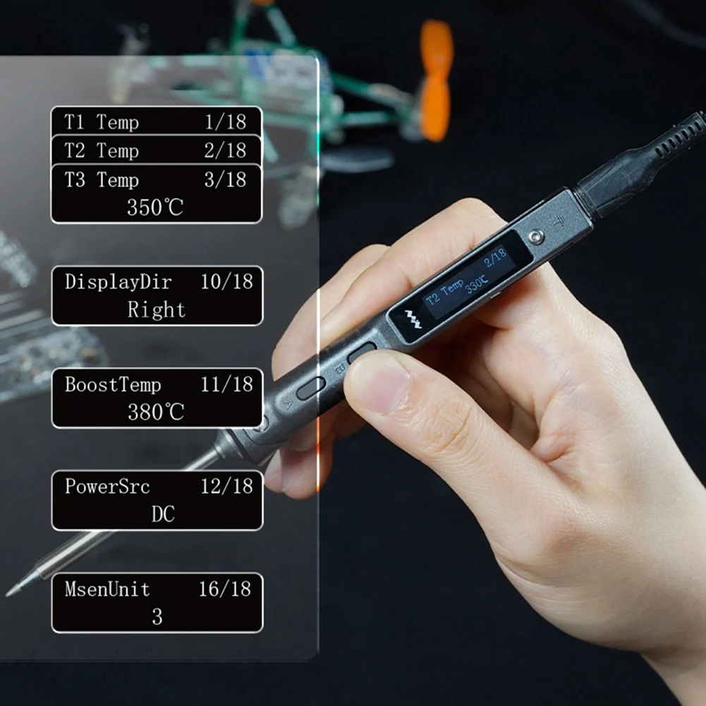 65W Smart Soldering Iron Digital Display Mini Soldering Iron Adjustable Temperature Solder Iron Rework Station Repair Hand Tools
65W Smart Soldering Iron Digital Display Mini Soldering Iron Adjustable Temperature Solder Iron Rework Station Repair Hand Tools