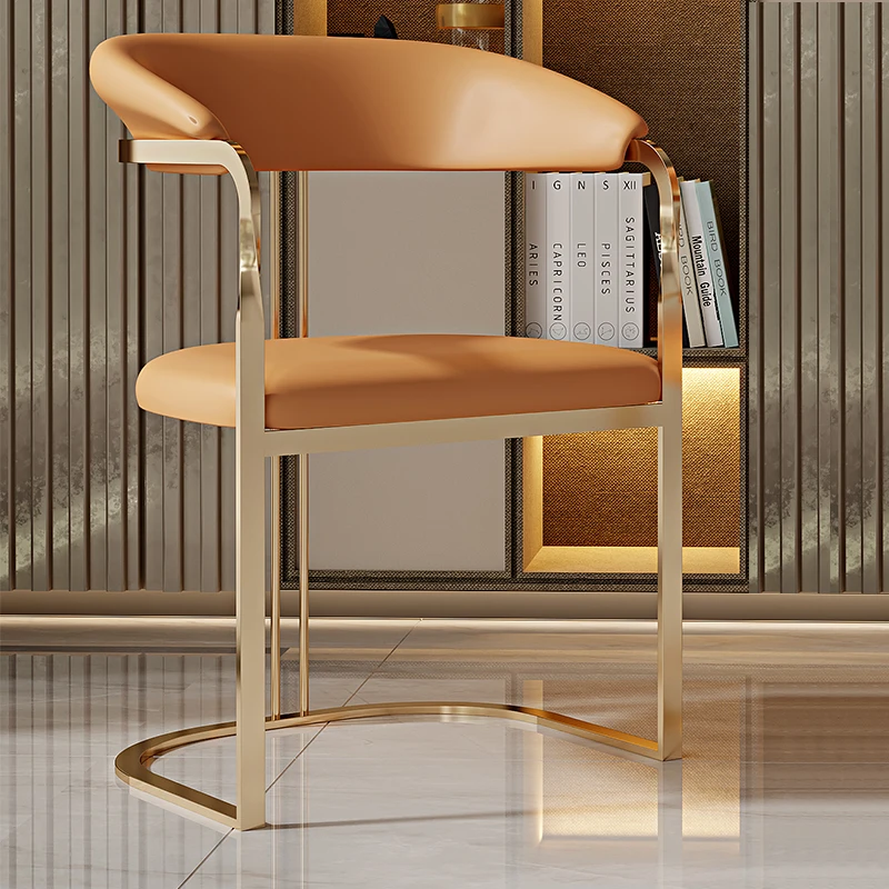 Throne Living Room Dining Chair Lounge Designer Individual Modern Dining Chair Leather Backrest Luxury Chaise Nordic Furniture
Throne Living Room Dining Chair Lounge Designer Individual Modern Dining Chair Leather Backrest Luxury Chaise Nordic Furniture