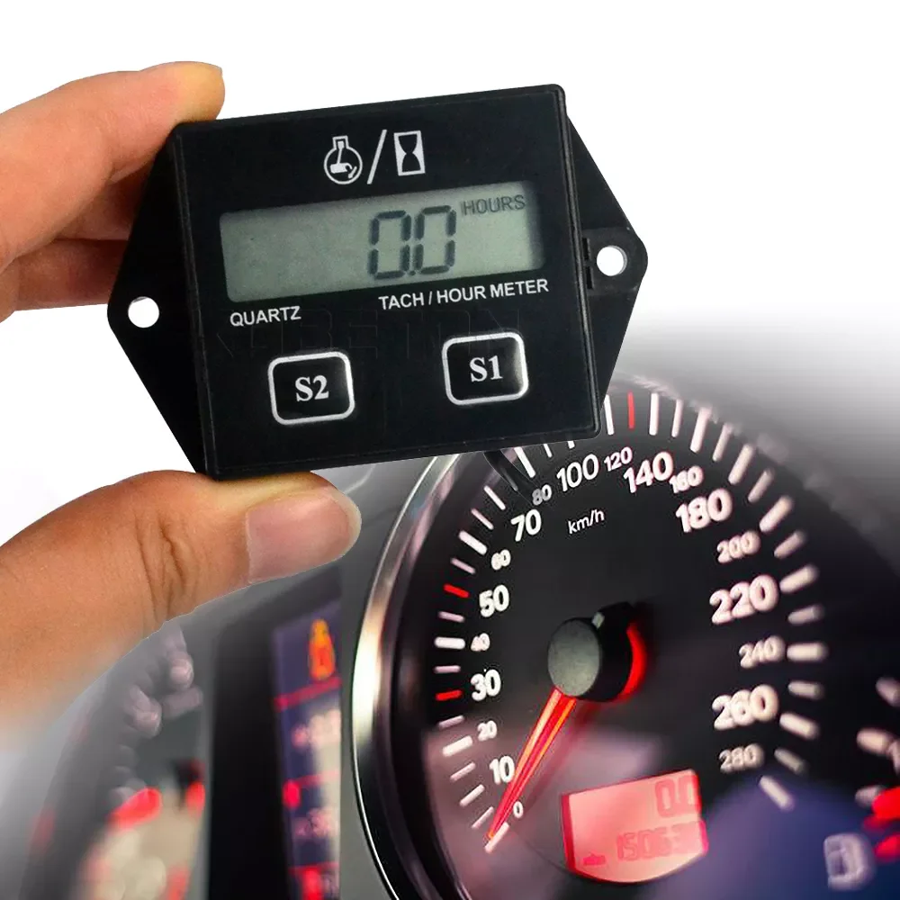 Waterproof Digital Engine Tach Hour Meter Tachometer RPM Gauge Inductive For Gasoline Motorcycle Marine chainsaw pit bike Boat
Waterproof Digital Engine Tach Hour Meter Tachometer RPM Gauge Inductive For Gasoline Motorcycle Marine chainsaw pit bike Boat