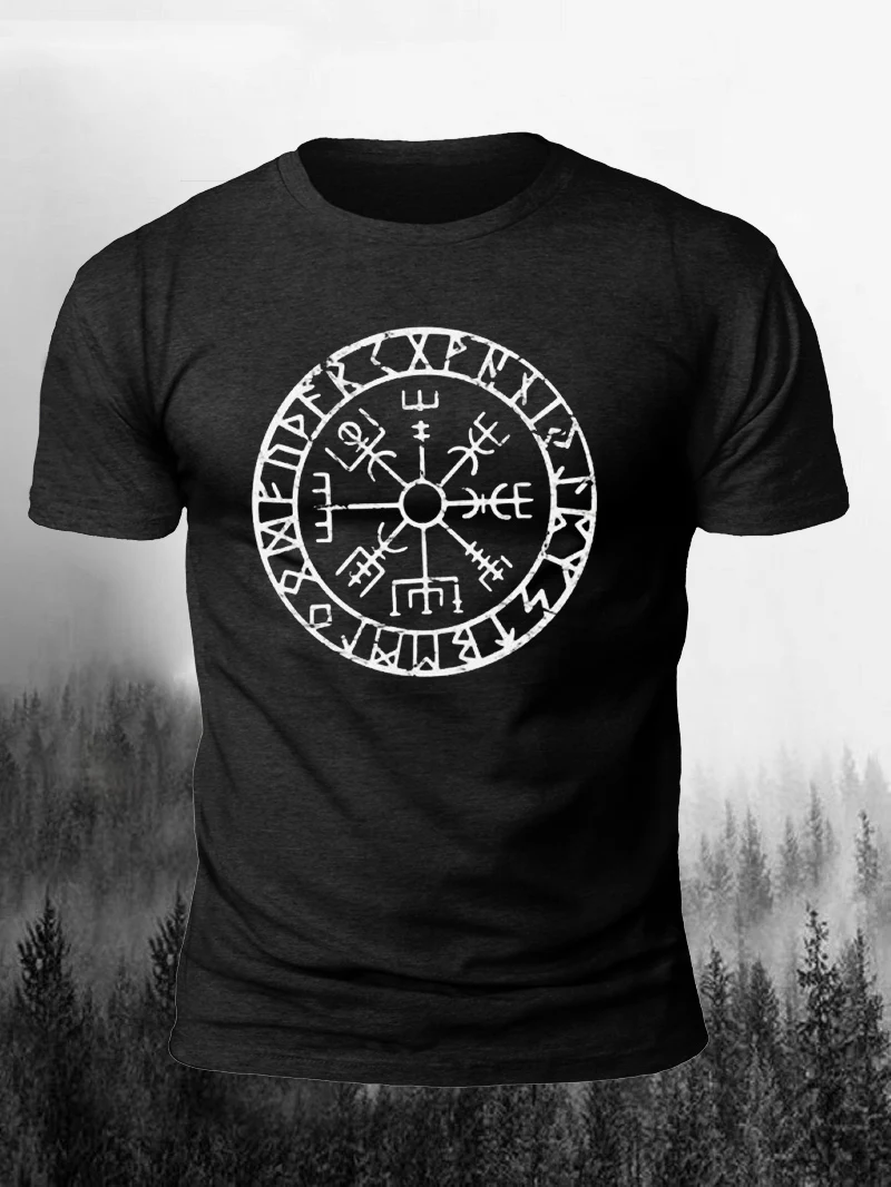 Лидер продаж, мужская хлопковая удобная модная повседневная футболка Vegvisir с принтом компаса викингов
Лидер продаж, мужская хлопковая удобная модная повседневная футболка Vegvisir с принтом компаса викингов