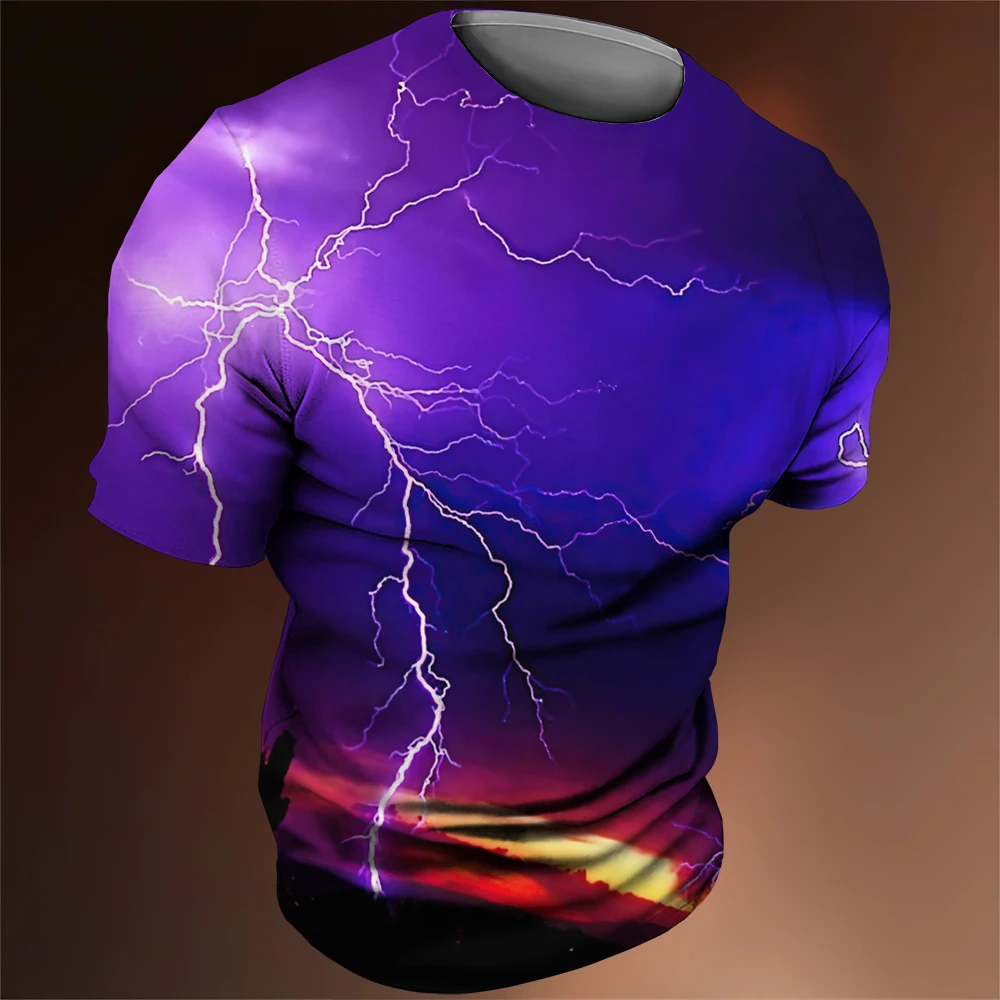 Summer Fashion Men T-Shirt L Lightning 3d Digital Printed Casual T Shirt For Men O Neck Short Sleeve Oversized Tee Male Clothing
Summer Fashion Men T-Shirt L Lightning 3d Digital Printed Casual T Shirt For Men O Neck Short Sleeve Oversized Tee Male Clothing