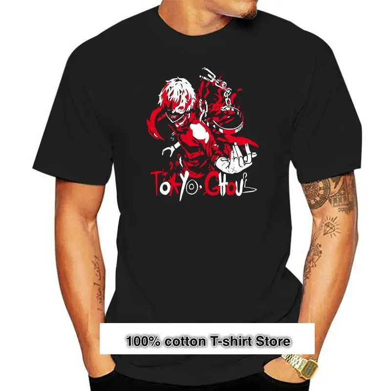 Camiseta con estampado de Anime Tokyo Ghoul para hombre, Camisa de algodón de verano, a la moda, nueva
Camiseta con estampado de Anime Tokyo Ghoul para hombre, Camisa de algodón de verano, a la moda, nueva