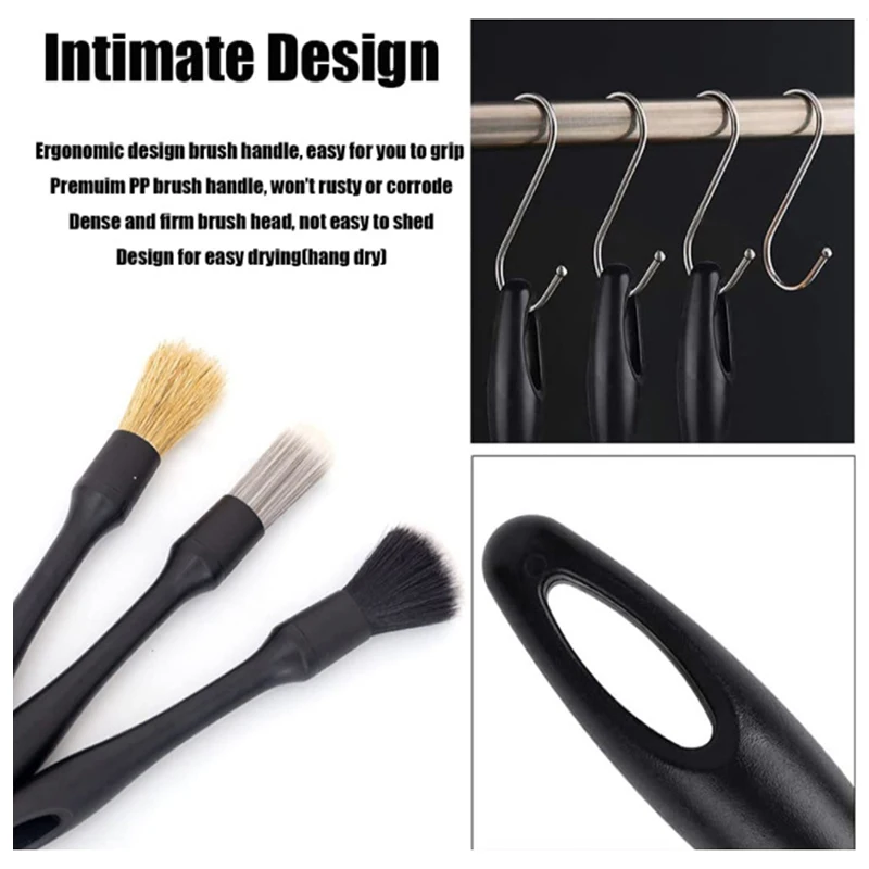 3 Pcs Car Detailing Brush Set Soft Bristle Car Cleaning Brush Kits Atuo Tire wheel Wash Exterior for Cars Accessories
3 Pcs Car Detailing Brush Set Soft Bristle Car Cleaning Brush Kits Atuo Tire wheel Wash Exterior for Cars Accessories