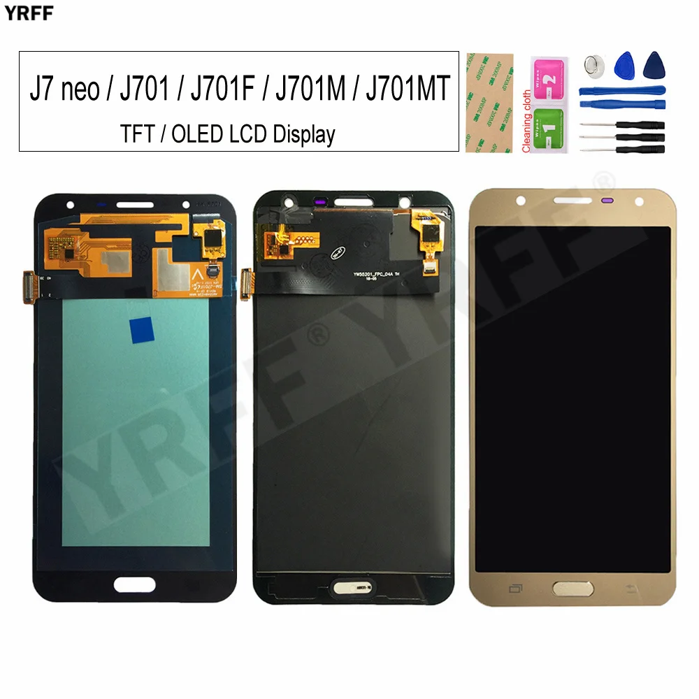 New OLED J701 LCD For Samsung Galaxy J7 Neo J701 J701F J701M J701MT lcd Display Touch Screen Digitizer Assembly Repair Parts
New OLED J701 LCD For Samsung Galaxy J7 Neo J701 J701F J701M J701MT lcd Display Touch Screen Digitizer Assembly Repair Parts