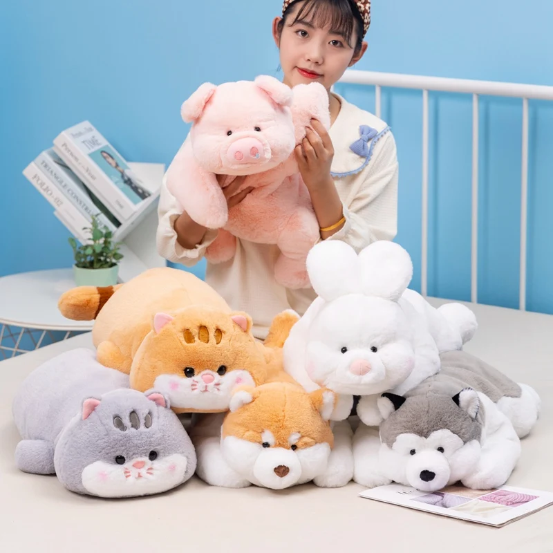 Cartoon Stuffed Animals Plush Throw Sleeping Pillow Toy Cute Cat Dog Rabbit Pig Plushies Cushion Kawaii Soft Kids Peluche Toys
Cartoon Stuffed Animals Plush Throw Sleeping Pillow Toy Cute Cat Dog Rabbit Pig Plushies Cushion Kawaii Soft Kids Peluche Toys