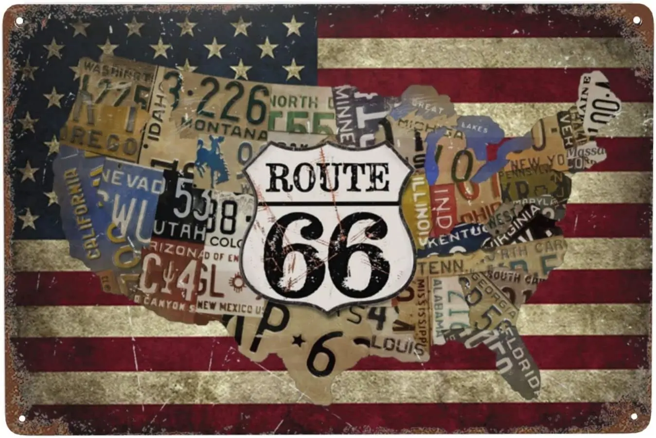 American Flag Garage Sign Route 66 Vintage Metal Tin Sign Iron Painting Wall Decoration Restaurant Bar Coffee Club Kitchen
American Flag Garage Sign Route 66 Vintage Metal Tin Sign Iron Painting Wall Decoration Restaurant Bar Coffee Club Kitchen