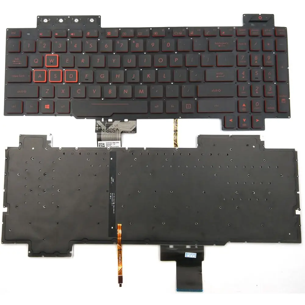 Новая клавиатура для ноутбука Asus TUF Gaming FX504GD-WH51 FX504GE FX504GE-AH53 FX504GE-BS73 FX504GE-ES52 US 
Новая клавиатура для ноутбука Asus TUF Gaming FX504GD-WH51 FX504GE FX504GE-AH53 FX504GE-BS73 FX504GE-ES52 US