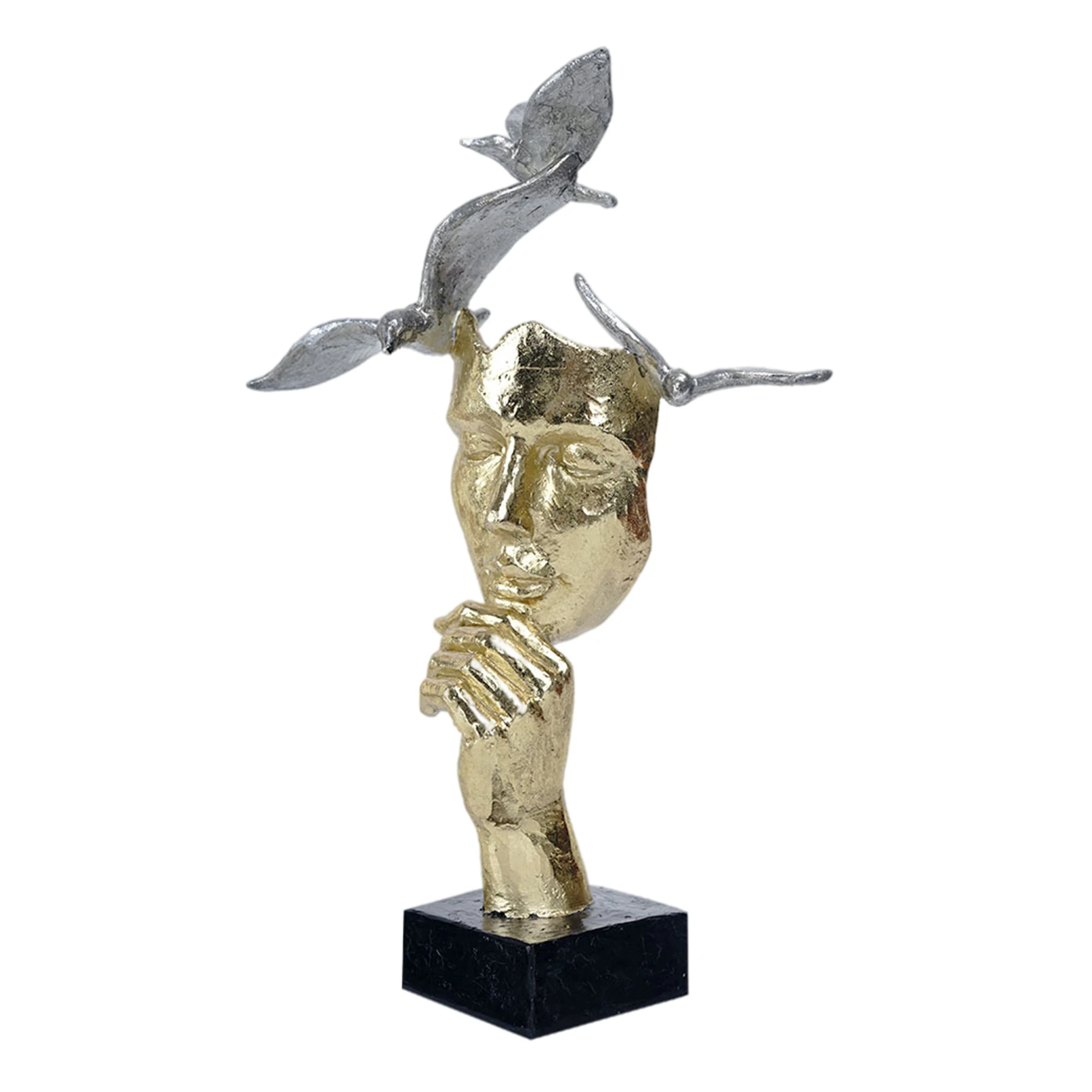 New Silence Is Golden Resin Statue Nordic Creative Thinker Mask Figurine Interior Home Decor Desktop Art Decoration Sculpture
New Silence Is Golden Resin Statue Nordic Creative Thinker Mask Figurine Interior Home Decor Desktop Art Decoration Sculpture