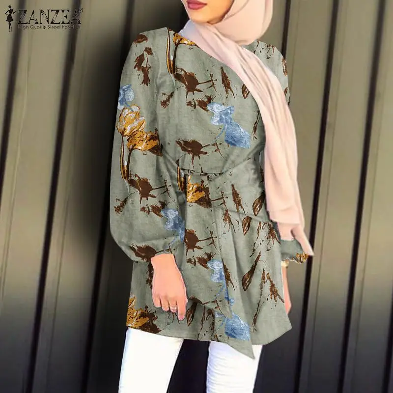 2022 ZANZEA Spring Print Floral Muslim Shirts Women's Blouse Casual Retro Long Sleeve Turkish Blusas Female Islam Clothing Tops
2022 ZANZEA Spring Print Floral Muslim Shirts Women's Blouse Casual Retro Long Sleeve Turkish Blusas Female Islam Clothing Tops