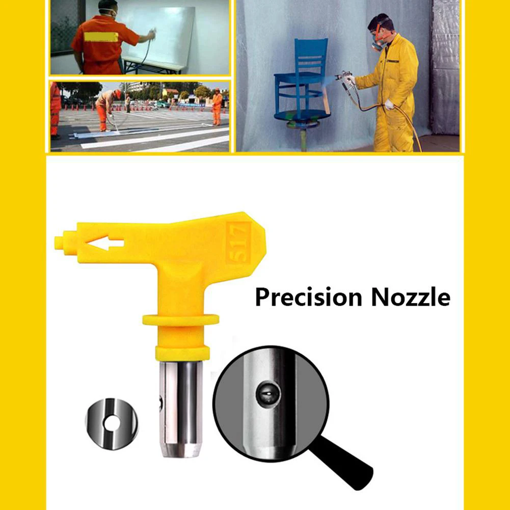 Yellow Series 5/6 Airbrush Nozzle For Painting Airless Paint Spray Powder Coating Portable Paint Sprayer Auto Repair Tools
Yellow Series 5/6 Airbrush Nozzle For Painting Airless Paint Spray Powder Coating Portable Paint Sprayer Auto Repair Tools