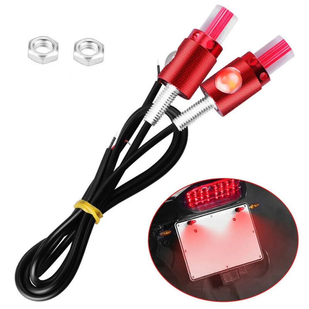2 Pcs LED Motorcycle Signal Lamp Super Bright 12V LED Car Number License Plate Bolt Light 2 Wires
2 Pcs LED Motorcycle Signal Lamp Super Bright 12V LED Car Number License Plate Bolt Light 2 Wires