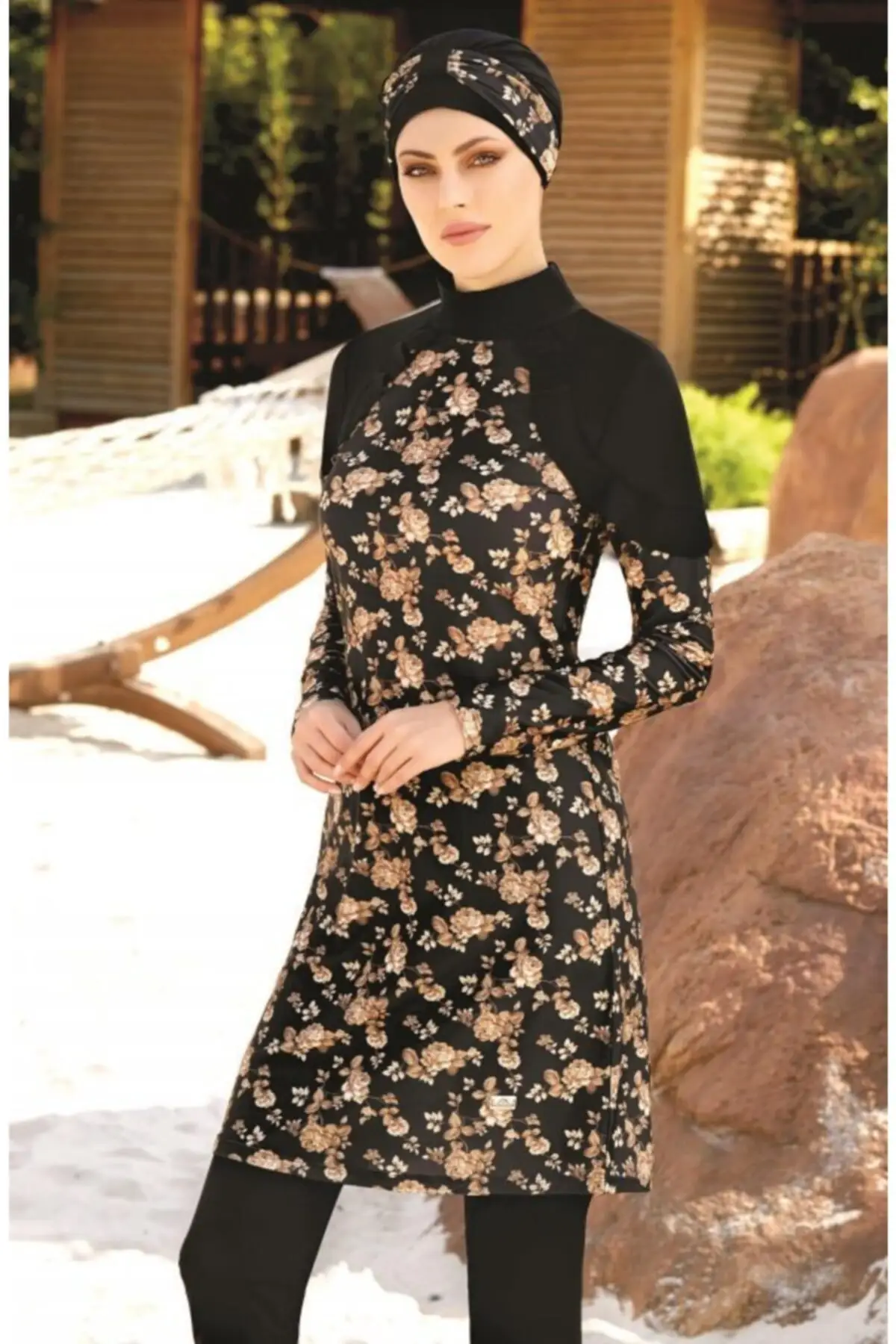 Muslim Burkinis Gold Yellow Floral Pattern Frill Detailed Swimwear Modest Summer Clothing Hijab Sport Swimsuit
Muslim Burkinis Gold Yellow Floral Pattern Frill Detailed Swimwear Modest Summer Clothing Hijab Sport Swimsuit