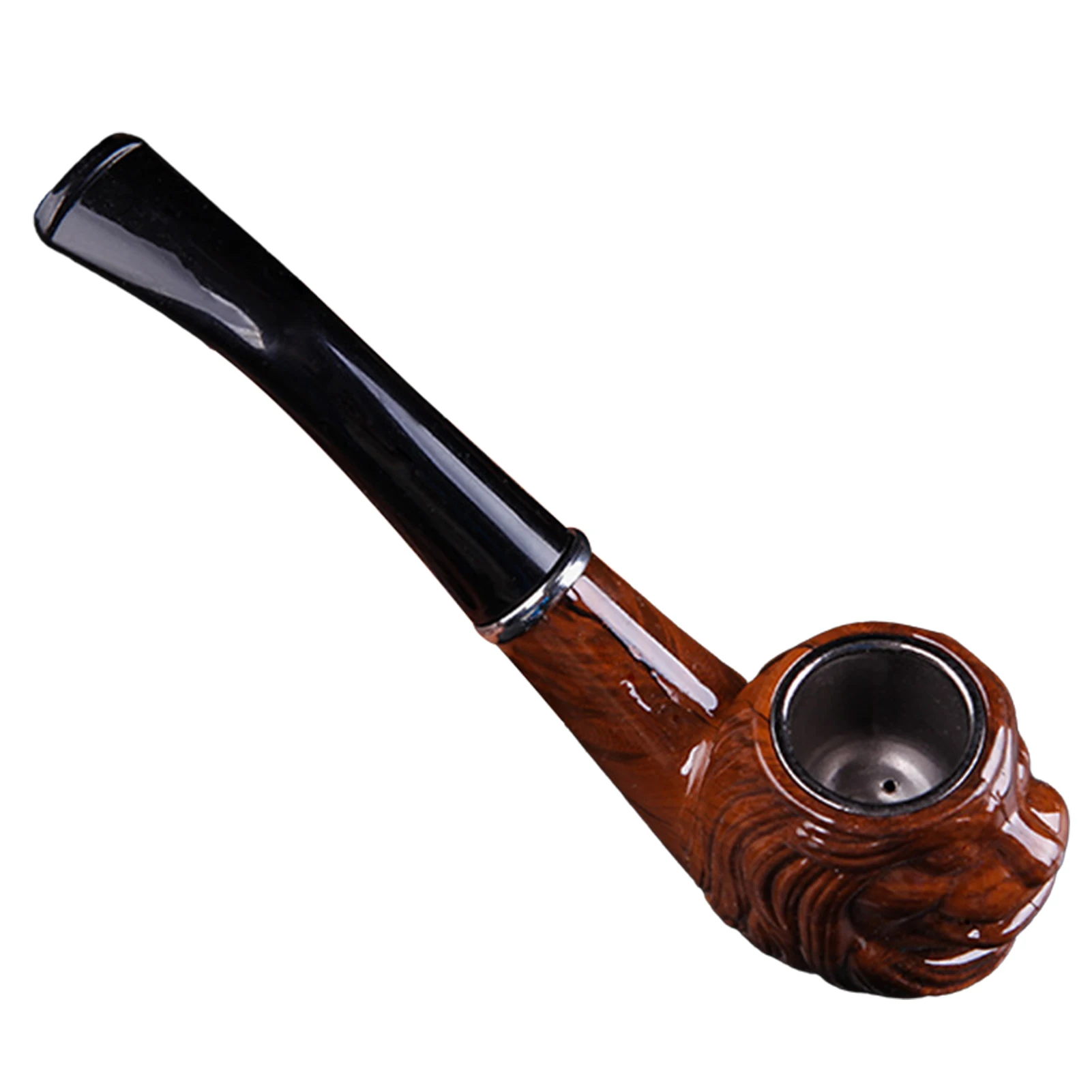 Lion Bakelite Pipe Chimney Filter Long Smoking Pipes Herb Tobacco Pipe Cigar Grinder Smoke Mouthpiece
Lion Bakelite Pipe Chimney Filter Long Smoking Pipes Herb Tobacco Pipe Cigar Grinder Smoke Mouthpiece