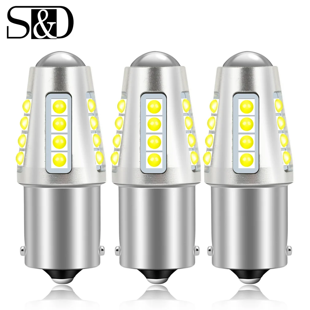 

Светодиодсветодиодный лампа указателя поворота P21W Led 1157 BAY15D BAZ15D 1156 BA15S BAU15S T20 LED W21/5W 7443 W21W 7440 PY21W T25 3156 3157 P21/5W, 1 шт.