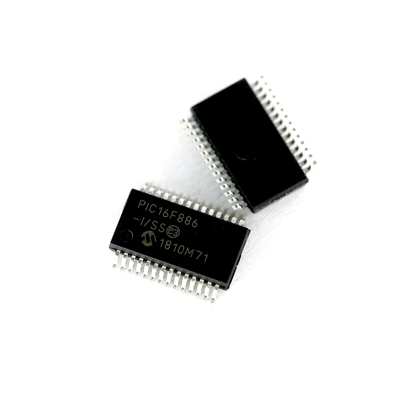 XFCZMG Brand new original MCU 8-Bit PIC16 PIC RISC 14KB Flash 5V 28-Pin SSOP Rail/Tube PIC16F886-I/SS 5pcs/lot
XFCZMG Brand new original MCU 8-Bit PIC16 PIC RISC 14KB Flash 5V 28-Pin SSOP Rail/Tube PIC16F886-I/SS 5pcs/lot