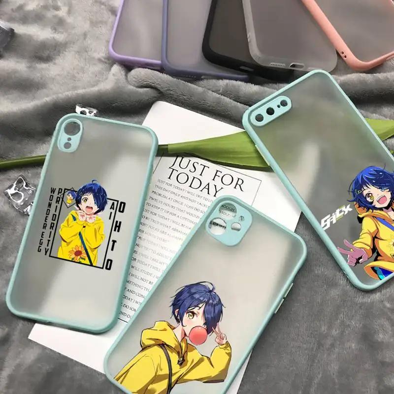 Anime WONDER EGG PRIORITY Phone Case For iPhone 12 11 Mini Pro XR XS Max 7 8 Plus X Matte transparent blue Cover
Anime WONDER EGG PRIORITY Phone Case For iPhone 12 11 Mini Pro XR XS Max 7 8 Plus X Matte transparent blue Cover