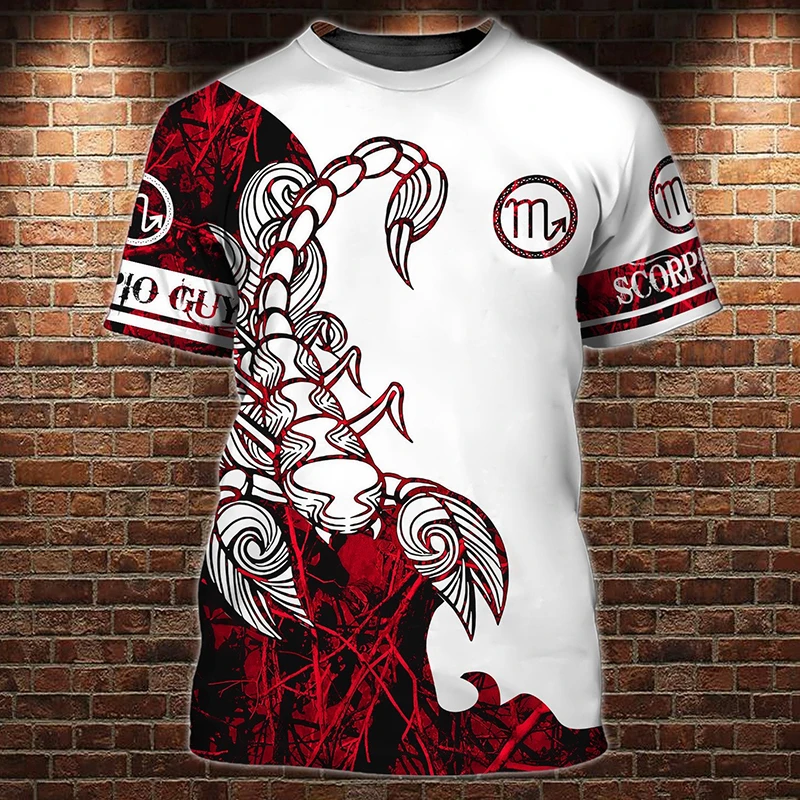 Animal Men's T Shirt Summer Short Sleeve Scorpion 3D Print Funny T-Shirts Fashion Casual Male Sportshirt Oversized Mens Clothing
Animal Men's T Shirt Summer Short Sleeve Scorpion 3D Print Funny T-Shirts Fashion Casual Male Sportshirt Oversized Mens Clothing