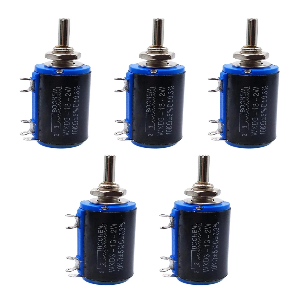 2PCS WXD3-13-2W Multi Turn Precision Potentiometer Kit Wirewound Rotary Adjustable Resistors Kit 100R 200R 100K 100-100K Ohm
2PCS WXD3-13-2W Multi Turn Precision Potentiometer Kit Wirewound Rotary Adjustable Resistors Kit 100R 200R 100K 100-100K Ohm