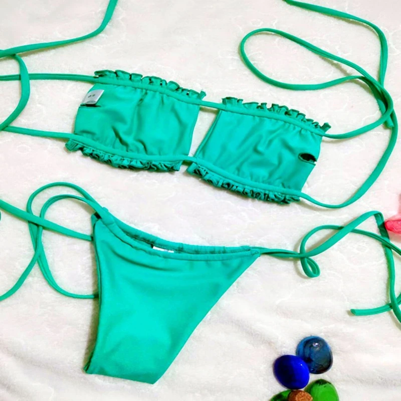 Sexy Bikini Set Women Swimsuit Solid Bikini Backless Swimwear Low Waist Bathing Suit Female Brazilian Bikini
Sexy Bikini Set Women Swimsuit Solid Bikini Backless Swimwear Low Waist Bathing Suit Female Brazilian Bikini