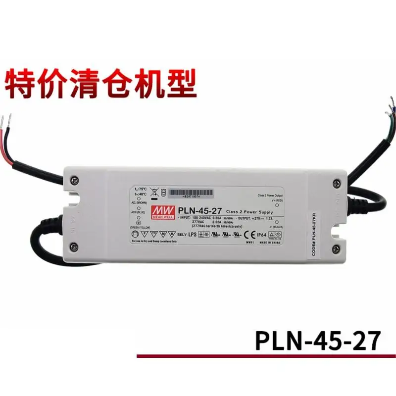 LED lamps and lanterns of special switching power supply PLN - 45-45 w 27 v 1.7 A constant current with PFC
LED lamps and lanterns of special switching power supply PLN - 45-45 w 27 v 1.7 A constant current with PFC