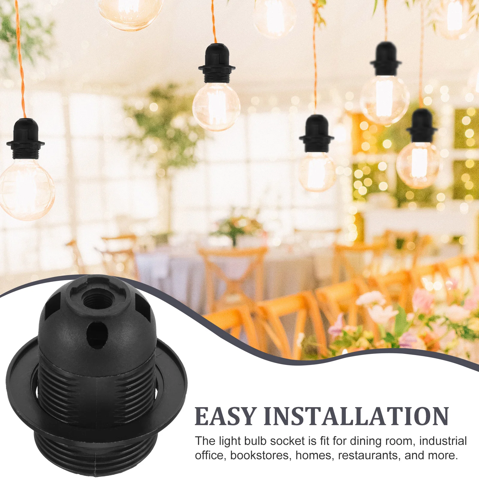6 Pcs Lamp Replacement Chandelier Light Bulbs Base Socket Sockets Household Plastic Fixture Parts Plug Outlet
6 Pcs Lamp Replacement Chandelier Light Bulbs Base Socket Sockets Household Plastic Fixture Parts Plug Outlet