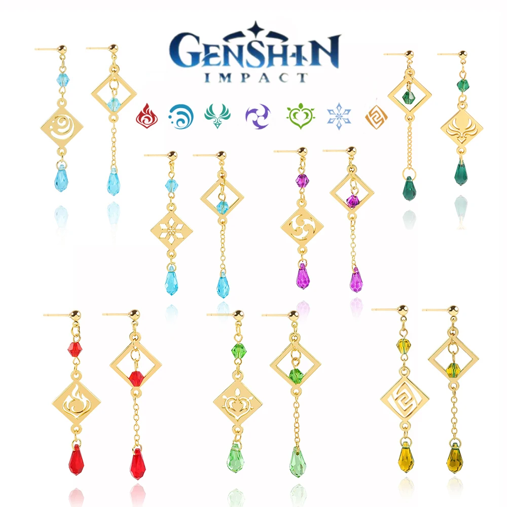 Genshin Impact Drop Earrings Anime Barbatos Venti Xiao 7 Element God Eye Vision Inspired Earrings For Women Cosplay Game Jewelry
Genshin Impact Drop Earrings Anime Barbatos Venti Xiao 7 Element God Eye Vision Inspired Earrings For Women Cosplay Game Jewelry