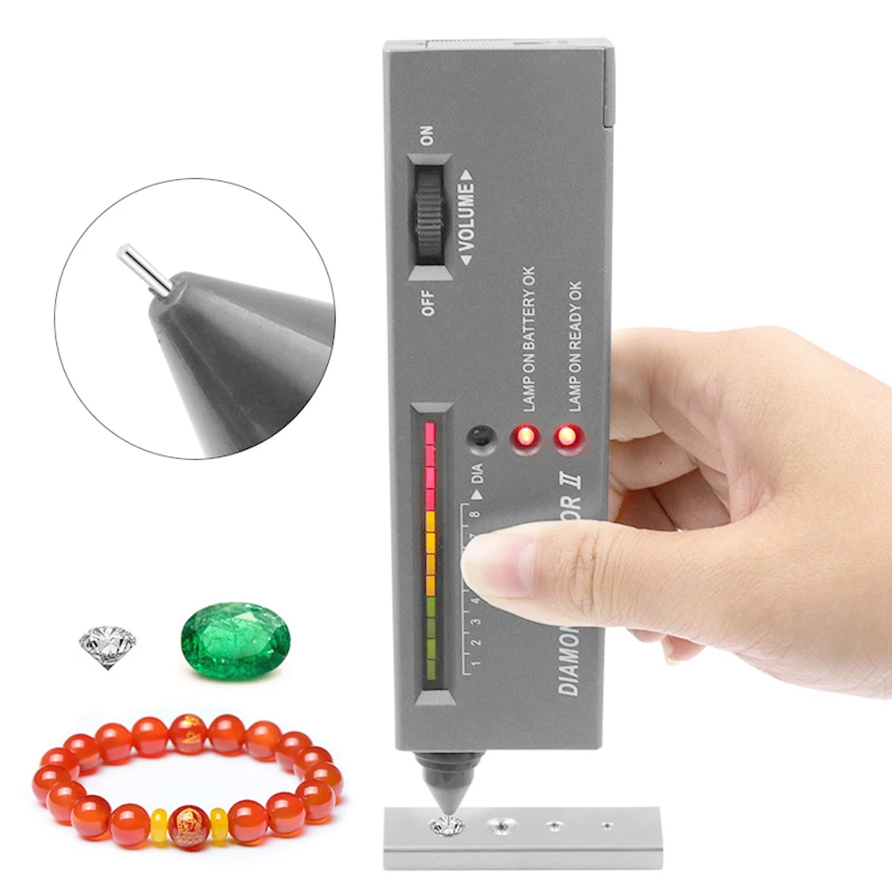 Portable Jewelry Selector Test Pen Professional Diamond Gems Tester Pen High Accuracy Gemstone Selector Tool With LED Indicator
Portable Jewelry Selector Test Pen Professional Diamond Gems Tester Pen High Accuracy Gemstone Selector Tool With LED Indicator