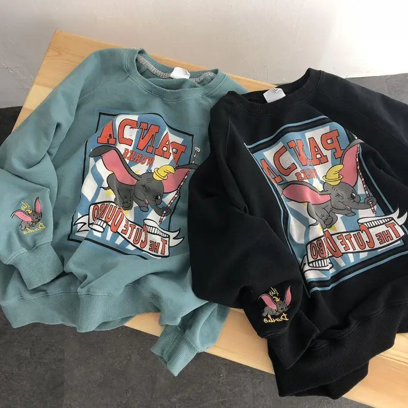 Disney Fashion Cute Cartoon Dumbo Print Long Sleeve Sweater Female Harajuku Pullover Kawaii Casual Sports Sweater Couple Tops
Disney Fashion Cute Cartoon Dumbo Print Long Sleeve Sweater Female Harajuku Pullover Kawaii Casual Sports Sweater Couple Tops