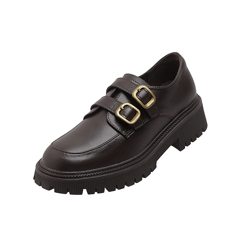 Women Shoes Loafers 2023 New British Style Genuine Leather Metal Buckle Student Shoes Ladies Retro Round Toe Ladies Shoes
Women Shoes Loafers 2023 New British Style Genuine Leather Metal Buckle Student Shoes Ladies Retro Round Toe Ladies Shoes