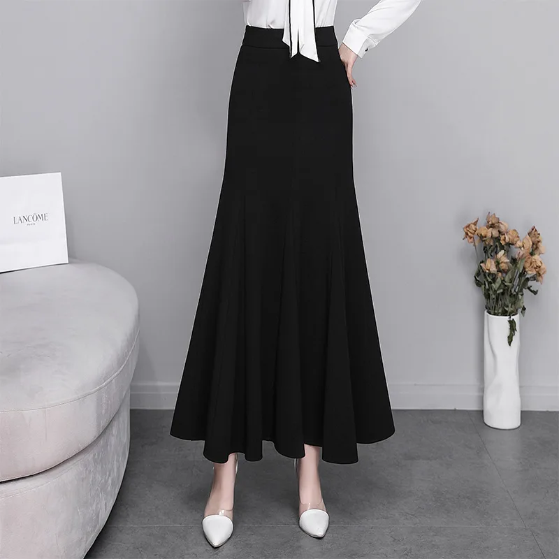 Long Skirts For Women 2023 Fashion Mermaid High Waist Skirt Black Autumn Fashion Office Lady Slim Fishtail Floor-Length Skirt
Long Skirts For Women 2023 Fashion Mermaid High Waist Skirt Black Autumn Fashion Office Lady Slim Fishtail Floor-Length Skirt