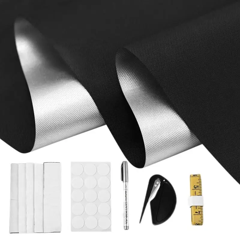 DIY Portable Travel Blackout Curtain Blind Window Cuttable Thermal Insulated Curtains Stick On Non-perforated Temporary Curtain
DIY Portable Travel Blackout Curtain Blind Window Cuttable Thermal Insulated Curtains Stick On Non-perforated Temporary Curtain