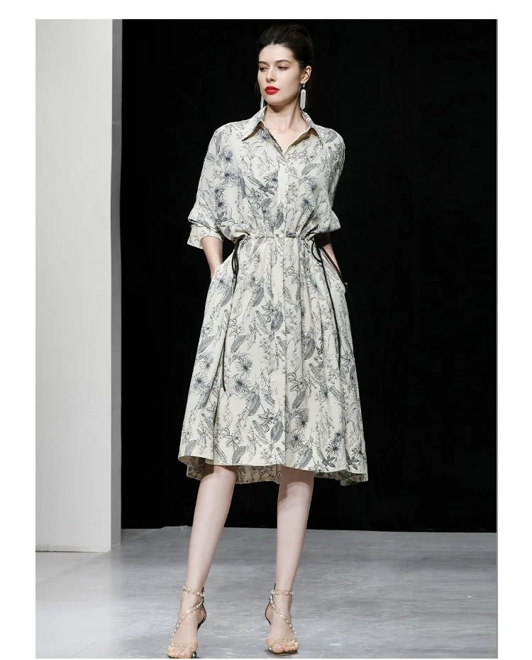 New women's clothing for spring and summer 2023 Batwing Sleeve Waist Slimming Printed Shirt Dress Long Skirt 0301
New women's clothing for spring and summer 2023 Batwing Sleeve Waist Slimming Printed Shirt Dress Long Skirt 0301