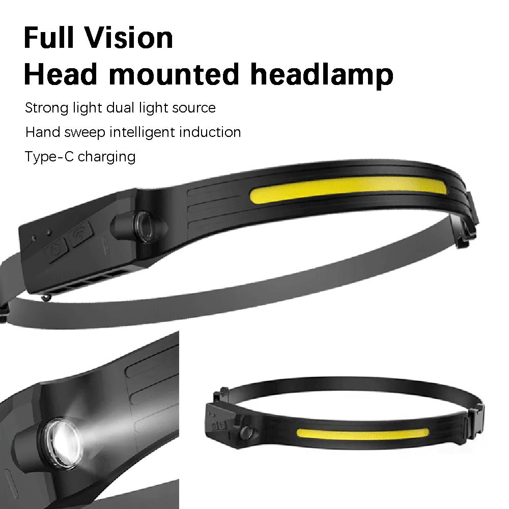 led lights COB headlamp rechargeable light outdoor work camping equipment High power led lighting fishing supplies self defense
led lights COB headlamp rechargeable light outdoor work camping equipment High power led lighting fishing supplies self defense