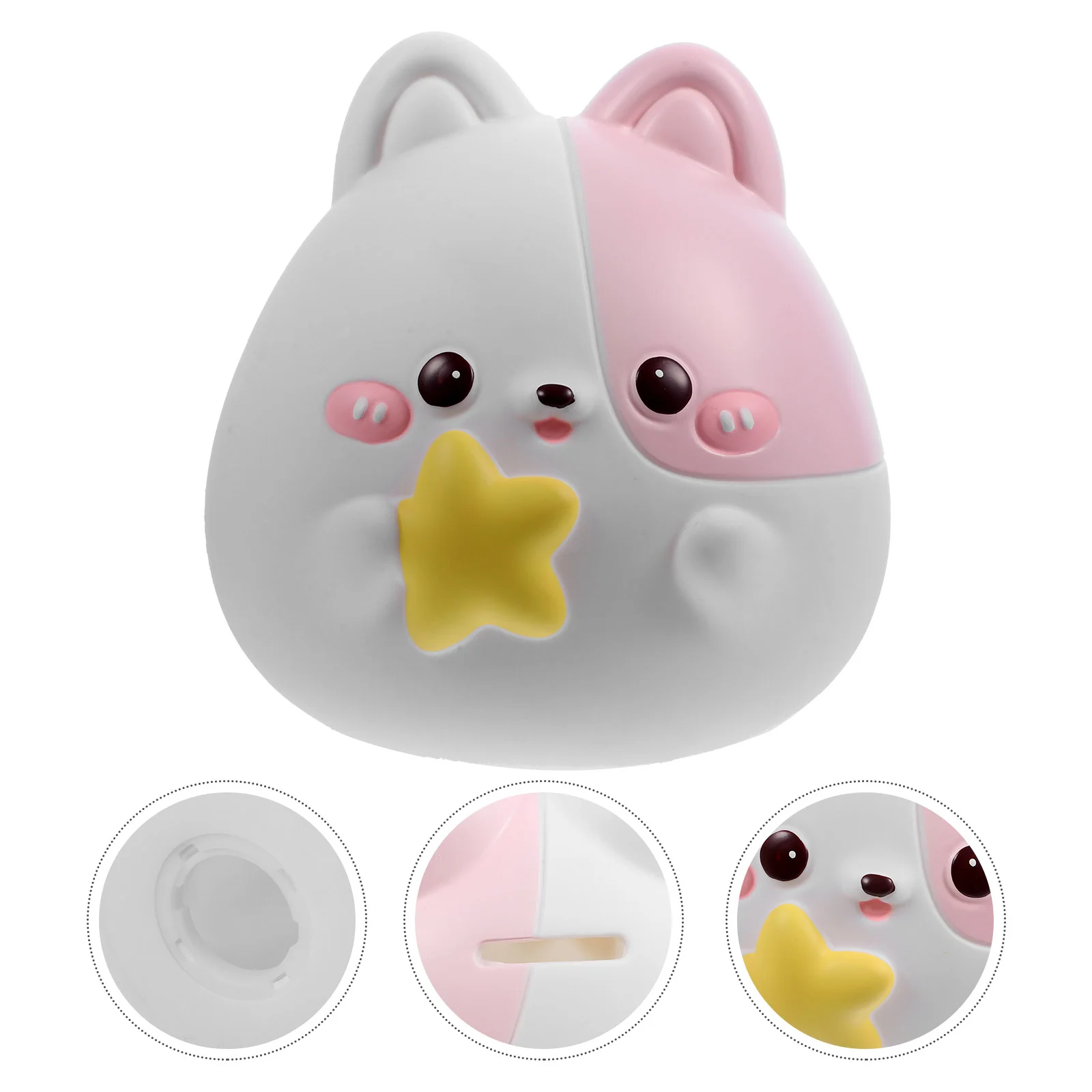 Small Vinyl Piggy Bank Desktop Coin Storage Jar Decorative Cartoon Money Box Animal Shaped Cash Container
Small Vinyl Piggy Bank Desktop Coin Storage Jar Decorative Cartoon Money Box Animal Shaped Cash Container