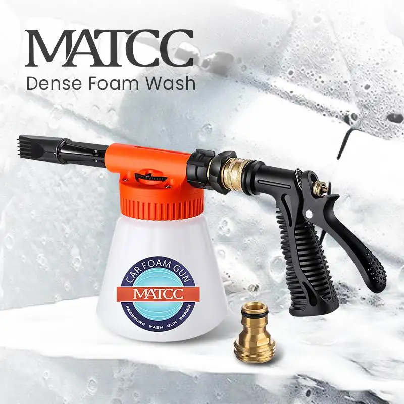 MATCC 900ml Car Washing Foam Guns Cleaning Guns High Pressure Car Washer Foam Guns Car Water Soap Shampoo Sprayer Soap Spray
MATCC 900ml Car Washing Foam Guns Cleaning Guns High Pressure Car Washer Foam Guns Car Water Soap Shampoo Sprayer Soap Spray