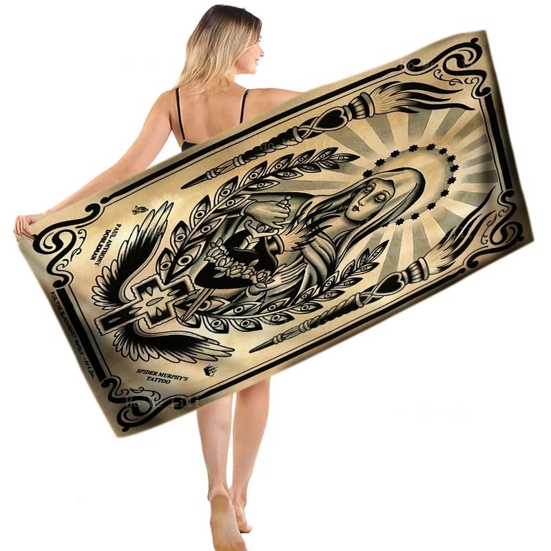 Old School Sailor Traditional Style Virgin Mary Tattoo Cross Of The Evangelists Quick Drying Towel By Ho Me Lili Fit For Swim
Old School Sailor Traditional Style Virgin Mary Tattoo Cross Of The Evangelists Quick Drying Towel By Ho Me Lili Fit For Swim