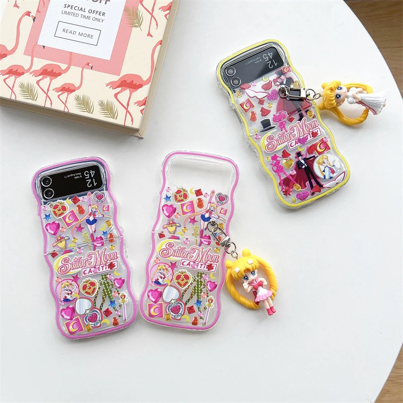 Sailors Moons with pendant cute cartoon Phone Case for Samsung Galaxy Z Flip 3 Hard PC Back forZ Flip 4 Case Protective Shell
Sailors Moons with pendant cute cartoon Phone Case for Samsung Galaxy Z Flip 3 Hard PC Back forZ Flip 4 Case Protective Shell