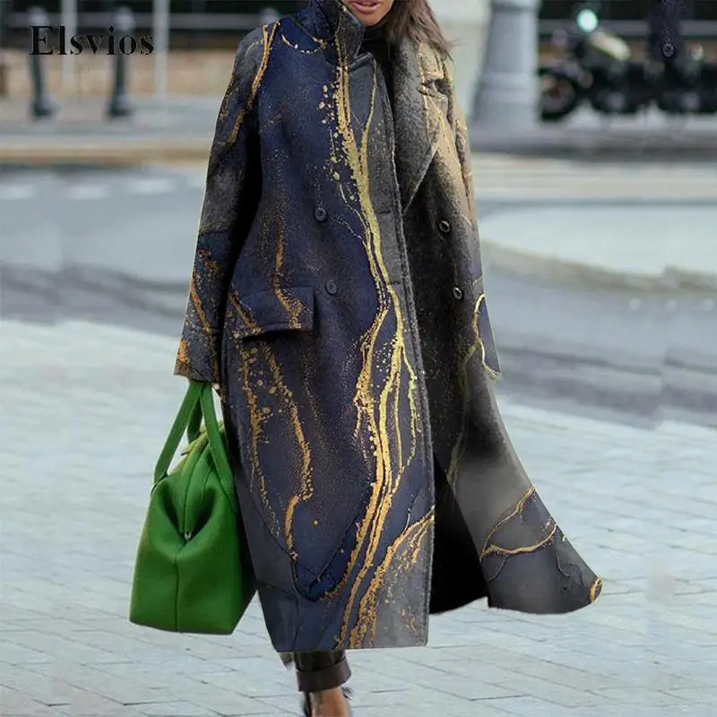 Fashion Print Loose Long Overcoat Autumn Winter Casual Long Sleeve Coat Outerwear Women Vintage Warm Thick Cardigan Jacket Tops
Fashion Print Loose Long Overcoat Autumn Winter Casual Long Sleeve Coat Outerwear Women Vintage Warm Thick Cardigan Jacket Tops