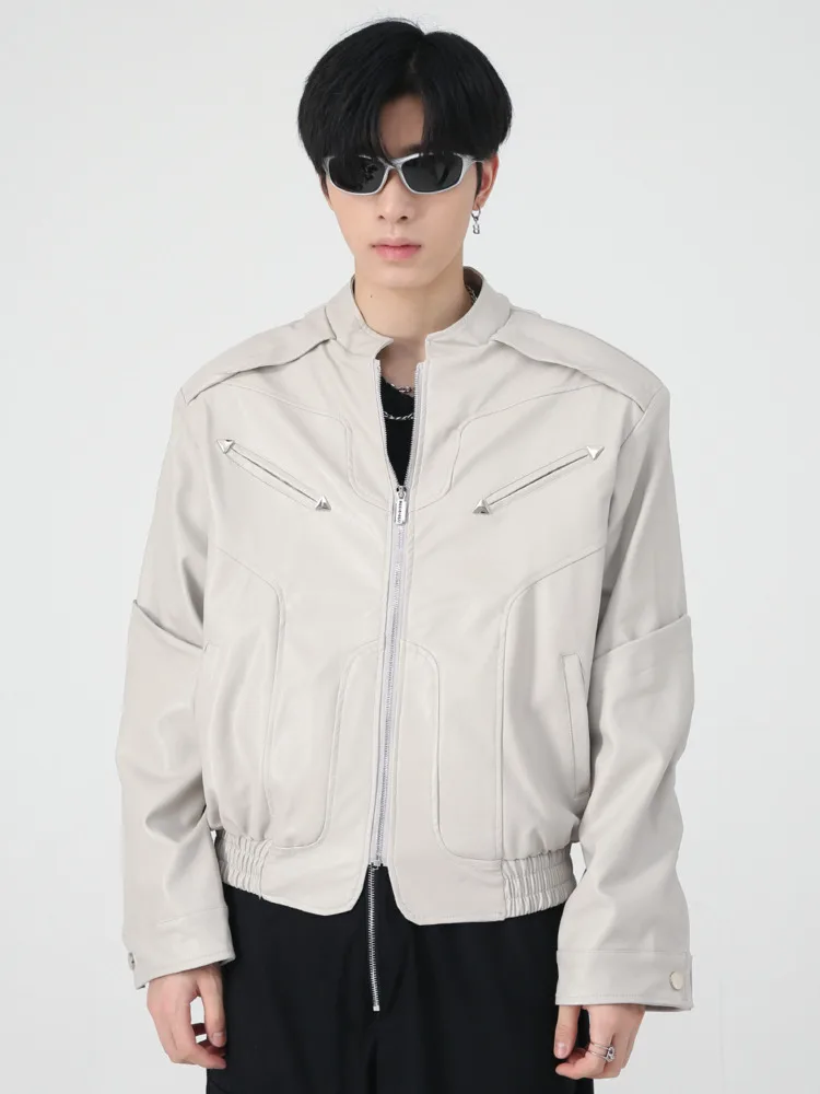 SYUHGFA Men Clothing Zipper PU Leather Jacket Korean Streetwear Fashion Jackets 2022 Autumn High Quality Short Style Coat
SYUHGFA Men Clothing Zipper PU Leather Jacket Korean Streetwear Fashion Jackets 2022 Autumn High Quality Short Style Coat