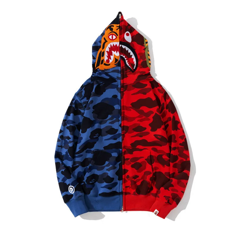 Модные камуфляжные толстовки Bape, Мужская Уличная одежда, свитшот на молнии с изображением акулы, кардиган с капюшоном, толстовка, толстовка,...
Модные камуфляжные толстовки Bape, Мужская Уличная одежда, свитшот на молнии с изображением акулы, кардиган с капюшоном, толстовка, толстовка,...