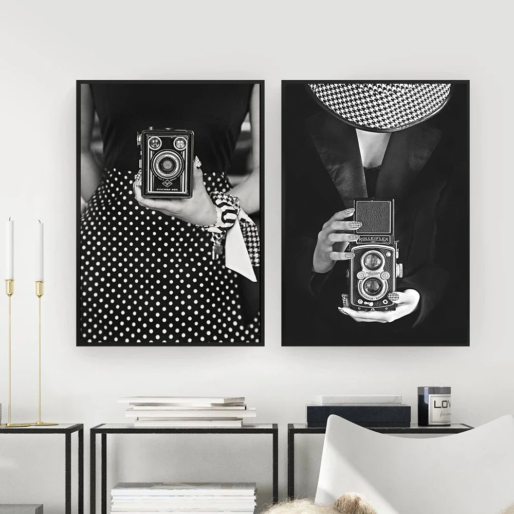 Black White Vintage Camera Wall Art Canvas Paintings Nordic Posters and Prints Wall Hanging Pictures for Home Living Room Decor
Black White Vintage Camera Wall Art Canvas Paintings Nordic Posters and Prints Wall Hanging Pictures for Home Living Room Decor