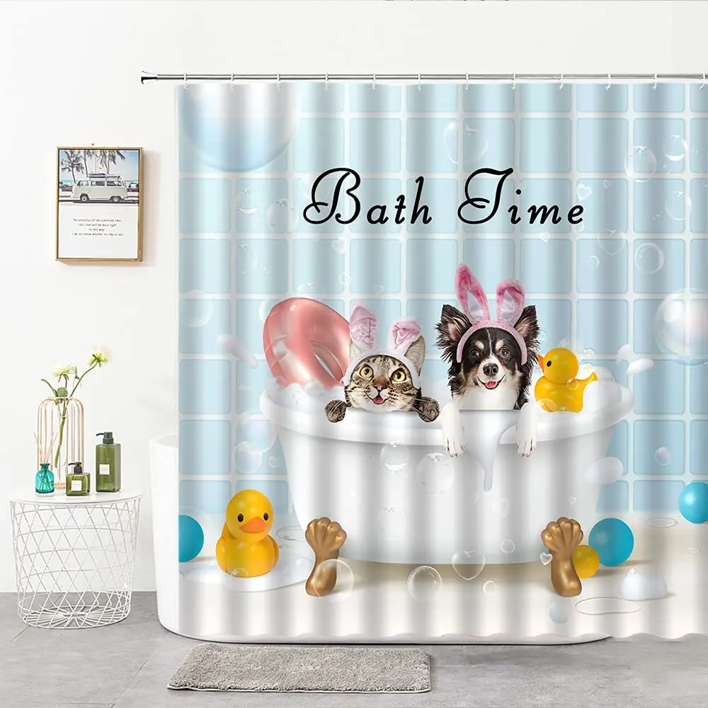 artoon Cat Shower Curtain Funny Cat with Butterfly for Cute Pet Animal Kids Bathroom Bath Curtains Waterproof Fabric with Hooks
artoon Cat Shower Curtain Funny Cat with Butterfly for Cute Pet Animal Kids Bathroom Bath Curtains Waterproof Fabric with Hooks