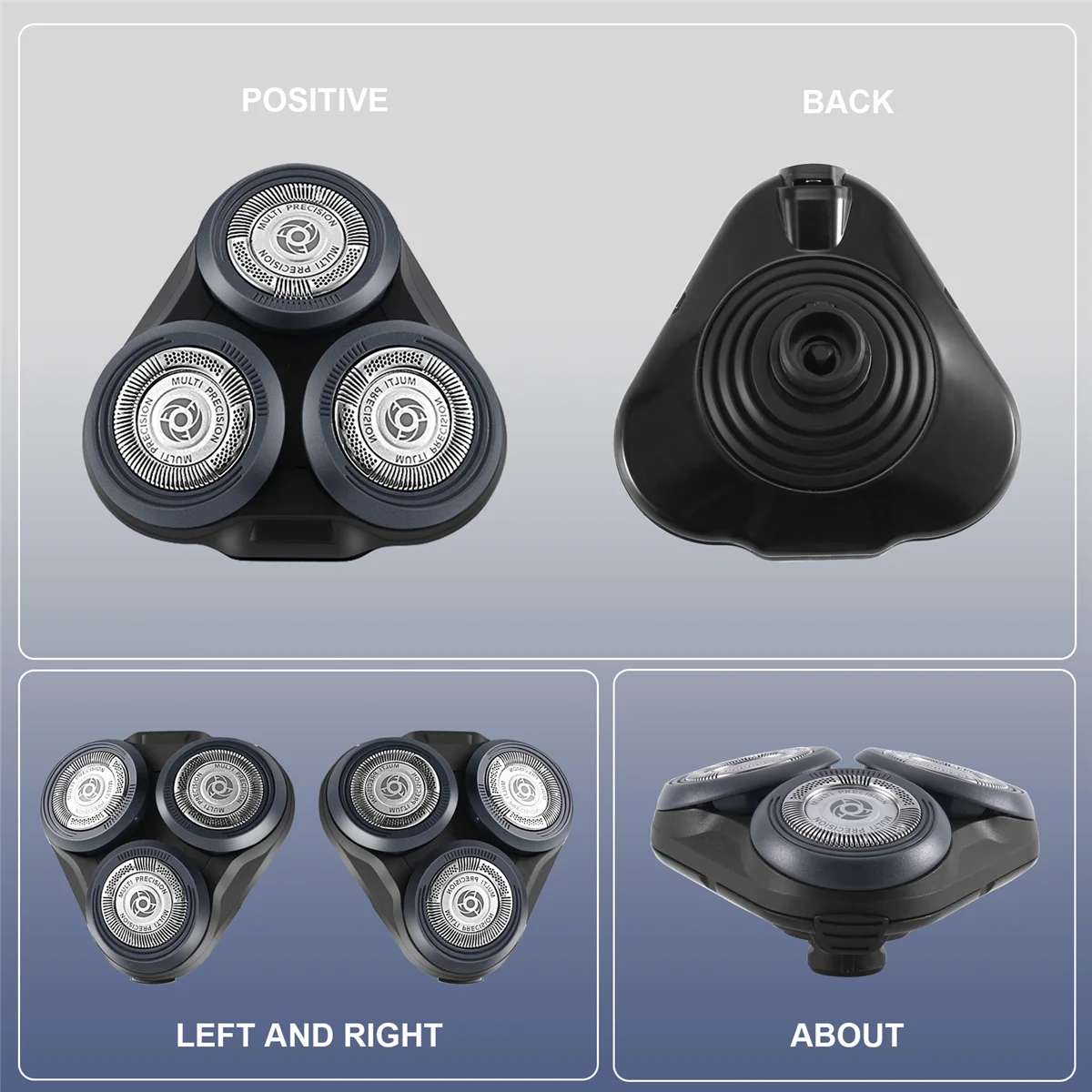 S5000 Replacement Shaver Head Full Set for Philips S5370 S5571 S5420 S5140 S5078 S5077 S5050 S5082 Razor Blade Black
S5000 Replacement Shaver Head Full Set for Philips S5370 S5571 S5420 S5140 S5078 S5077 S5050 S5082 Razor Blade Black