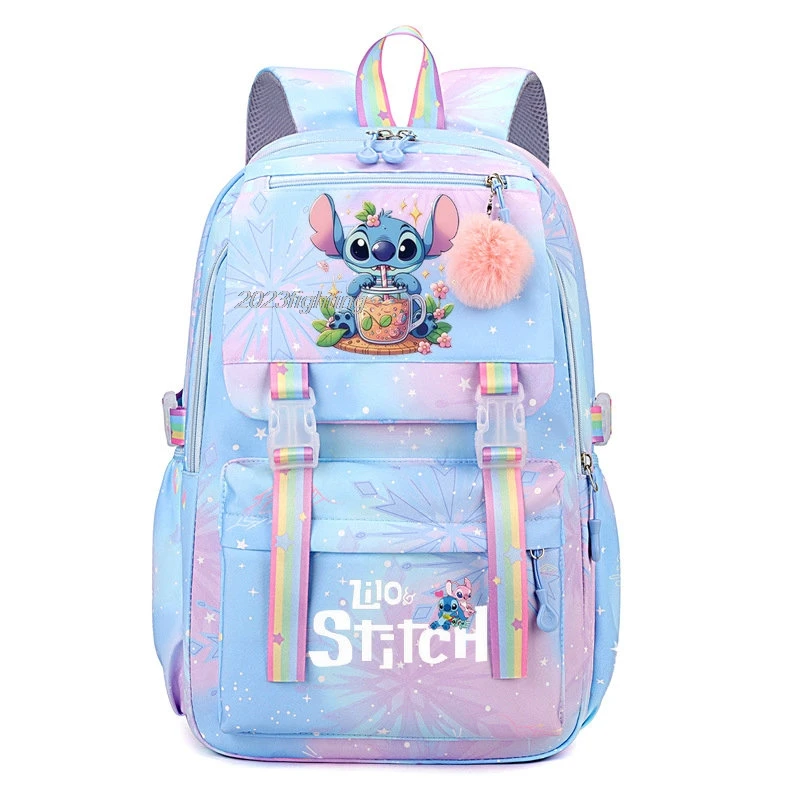 Рюкзаки Lilo & Stitch с принтом легкий школьный рюкзак для девочек и мальчиков Kawaii